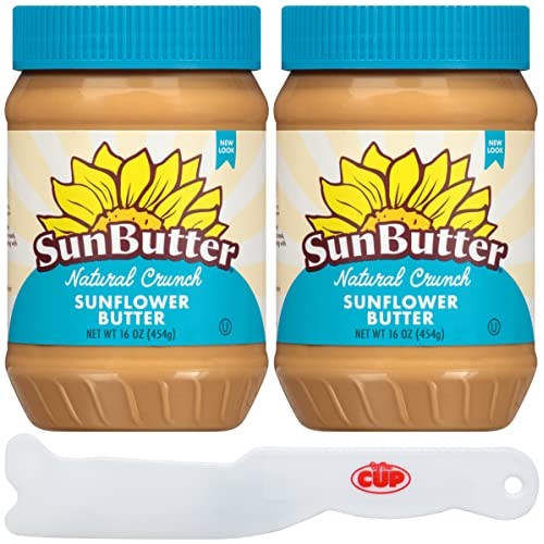 SunButter Natural Crunch Sunflower Butter 16 Ounce Pack of 2 w...