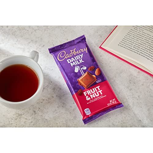 CADBURY DAIRY MILK Fruit & Nut Milk Chocolate with Raisins and A...