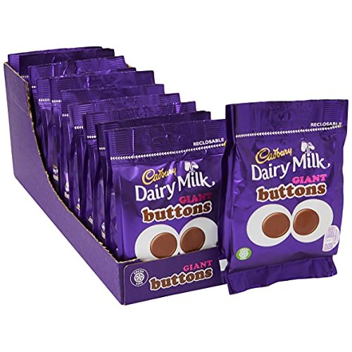 Cadbury Dairy Milk Giant Chocolate Buttons Bag, 95g , Perfect fo...