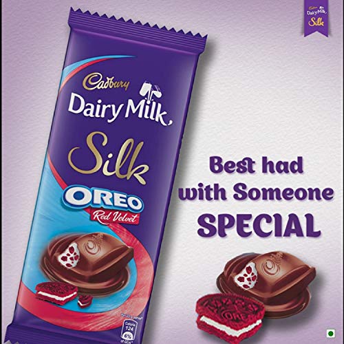 Cadbury Dairy Milk Silk Oreo Red Velvet, 130G - Pack Of 3