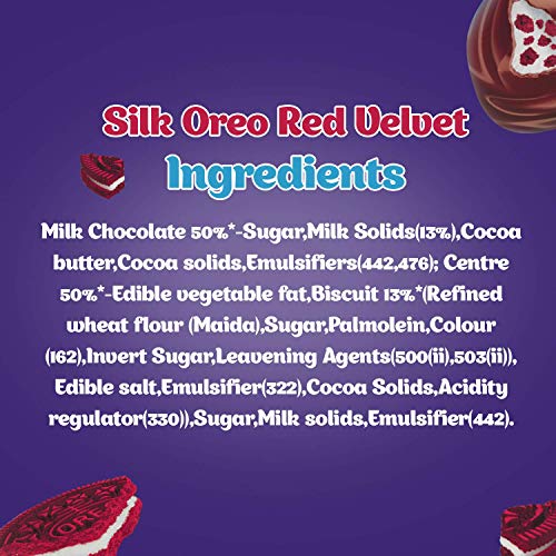 Cadbury Dairy Milk Silk Oreo Red Velvet, 130G - Pack Of 3