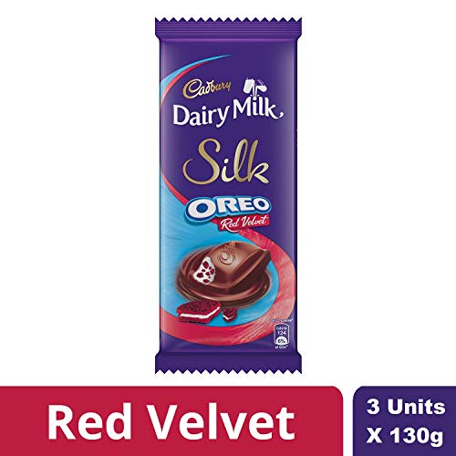 Cadbury Dairy Milk Silk Oreo Red Velvet, 130G - Pack Of 3