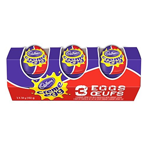 Cadbury Easter Creme Egg Chocolate 3x34 Gram - {Imported from Ca...