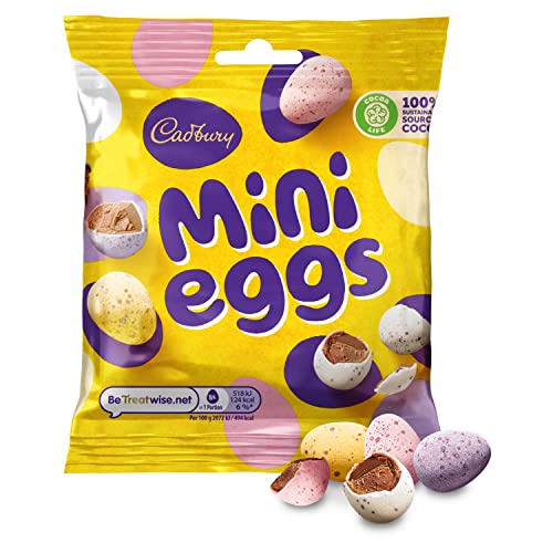 Cadbury Mini Chocolate Eggs Bag 80g – Solid milk mini chocolate ...