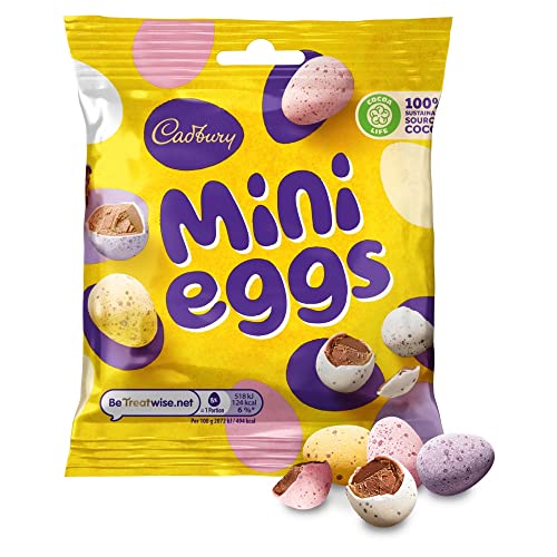 Cadbury Mini Chocolate Eggs Bag 80g – Solid milk mini chocolate ...