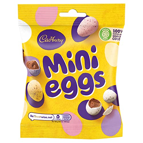 Cadbury Mini Chocolate Eggs Bag 80g – Solid milk mini chocolate ...