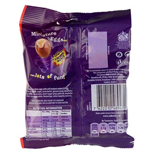 Original Cadbury Creme Egg Bag Minis Imported from the UK, Engla...