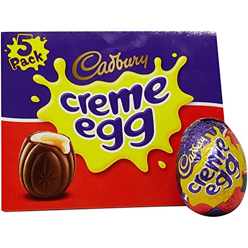 Original Cadbury Creme Egg Pack of 5, 1 Box Imported From the ...