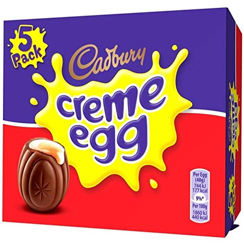 Original Cadbury Creme Egg Pack of 5, 1 Box Imported From the ...