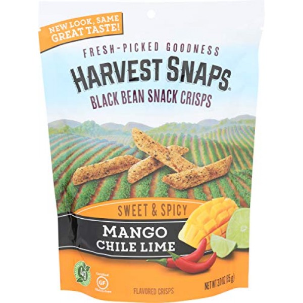 Harvest Snaps Sharp & Creamy White Cheddar Green Pea Snack Crisps