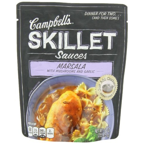 Campbells Skillet Sauces, Marsala With Mushrooms And Garlic, 9-