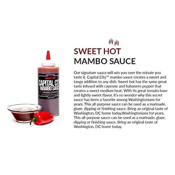 Capital City Mambo Sauce, Sweet Hot - 1 gallon (3.78 l)