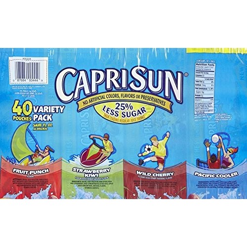 Capri Sun Juice Variety Pack 6 Oz 40 Ct 6836