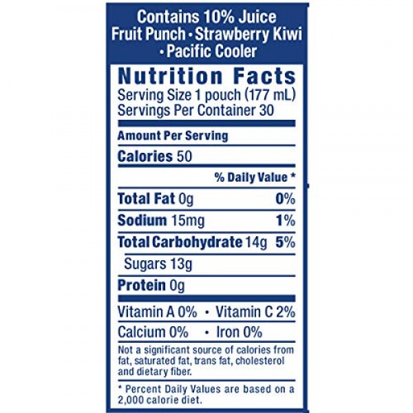 capri sun ingredients label