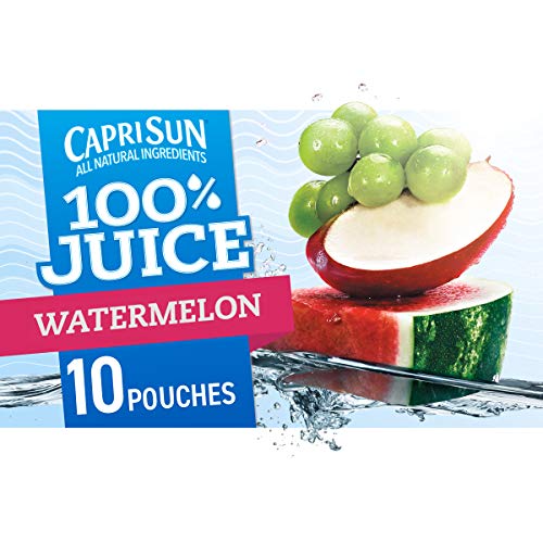 Capri Sun Watermelon Ready-To-Drink Juice 40 Pouches, 4 Boxes O