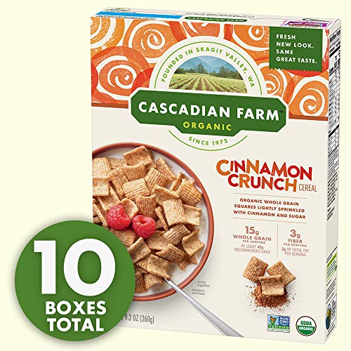 Cascadian Farm Organic Cinnamon Crunch Cereal Whole Grain Cereal