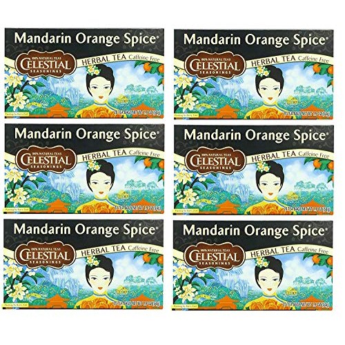 Celestial Seasonings Herbal Tea, Mandarin Orange Spice,6 Pack