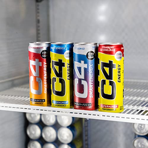 C4 Energy & Smart Energy Drinks Variety Pack, Sugar Free Pre Wor...