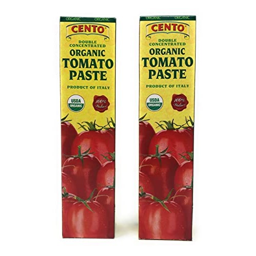 Cento Double Concentrated ORGANIC Tomato Paste - 2/ 4.56 oz tubes