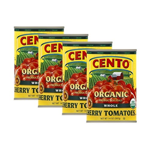 Cento Organic Cherry Tomatoes 14 Oz, Pack Of 4