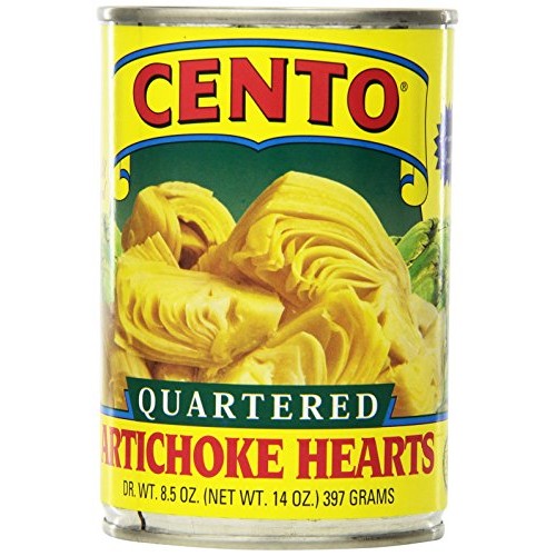 Cento Quartered Artichoke Hearts In Brine, 14-Ounce Cans Pack O