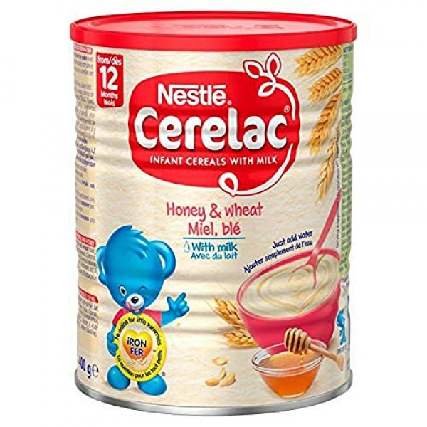 Nestle Cerelac, Honey and Wheat with Milk (From 12 Months), 14.11-Ounce  Cans (Pack of 4)