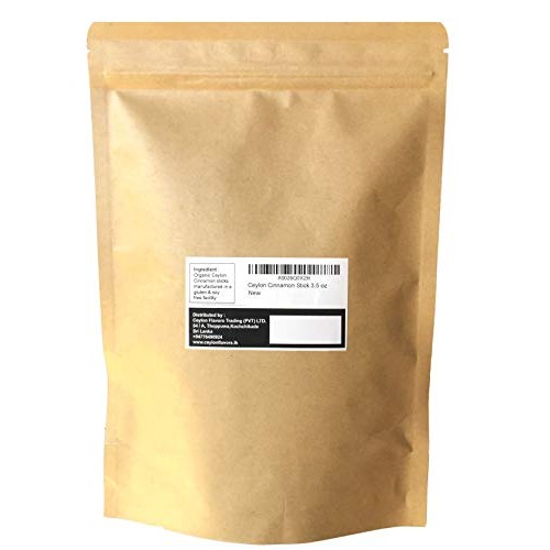 Ceylon Flavors Organic Ceylon Cinnamon Powder 3.5 Oz, Premium Sp