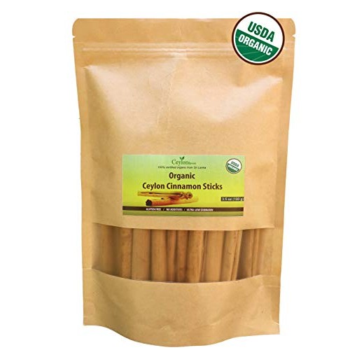 Ceylon Flavors Organic Ceylon Cinnamon Sticks 3.5 Oz 3 True