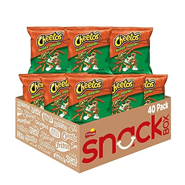 Cheetos Crunchy Cheddar Jalapeno Flavored Cheese Snacks,