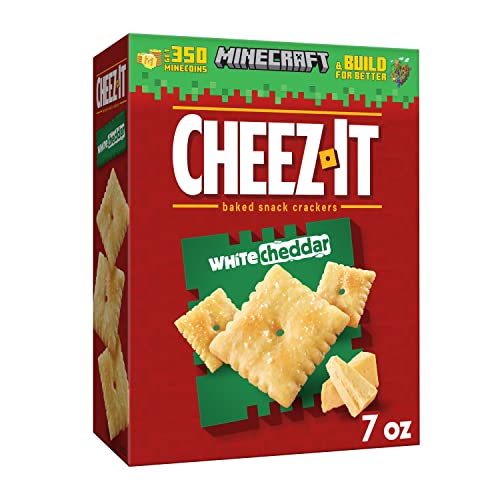 Cheez-It White Cheddar Cheese Crackers - School Lunch Food, Bake