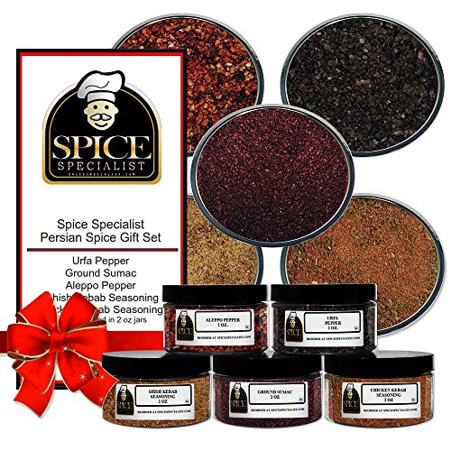 Spice Speicaliss Persian Spice Gift Set-Contains 5 2 Oz.Jars