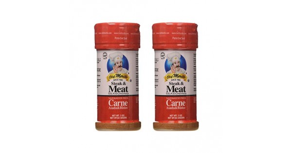Chef Merito Steak & Meat Seasoning Powder Carne Asada & Bistec 14 oz, Pack  of 2 | Chicken Nuggets, Thighs, Steak Seasoning, Grilled, Meat Seasoning