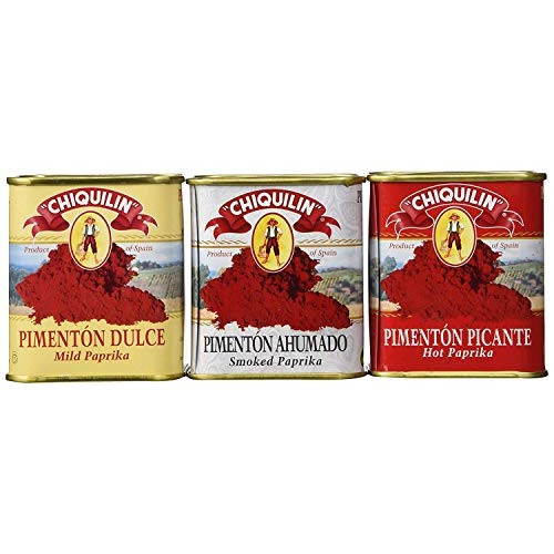 Chiquilin Mild, Smoked And Hot Spanish Paprika Set Pack Of 3