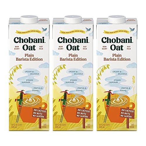 Chobani Oat Milk, Plain Oat Barista Edition, Shelf Stable Non Da...