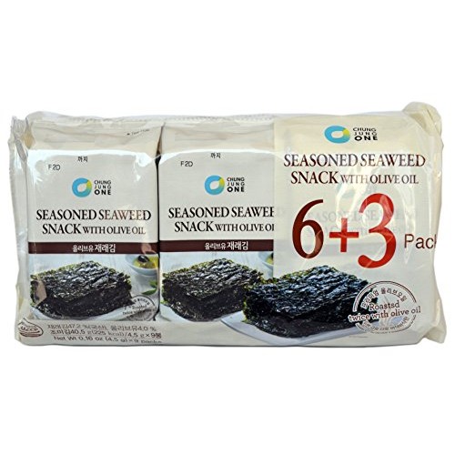 Chung Jung One, Seasoned Seaweed Snacks, 18 Count 18 Pack 4.5