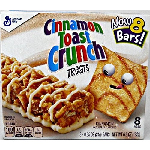 Cinnamon Toast Crunch Treats 8 - 0.85Oz Barspack Of 3