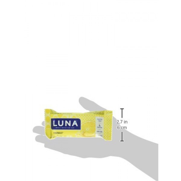  LUNA BAR - Gluten Free Snack Bars - Lemon Zest -8g of
