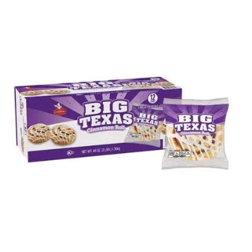 Cloverhill Big Texas Cinnamon Roll 4 Oz. Roll, 12 Ct.