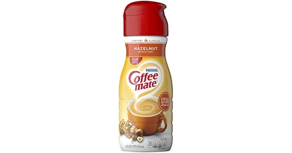 Coffee Mate Liquid Creamer, Hazelnut, 16 oz., 6 Count