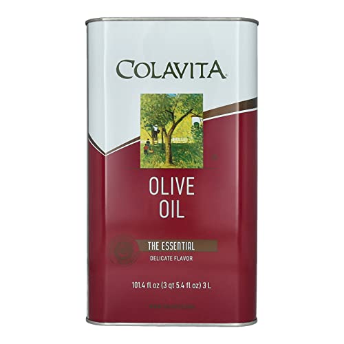 Colavita Olive Oil Tin - 101.4 Fl Oz - Quality Cooking Oil With