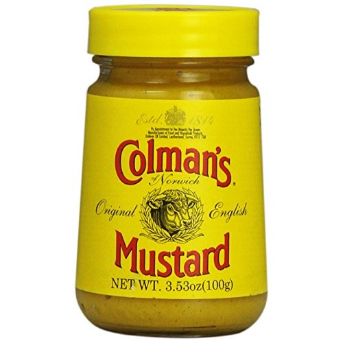 Colmans Mustard, 3.5-Ounce Glass Jar, Pack Of 8