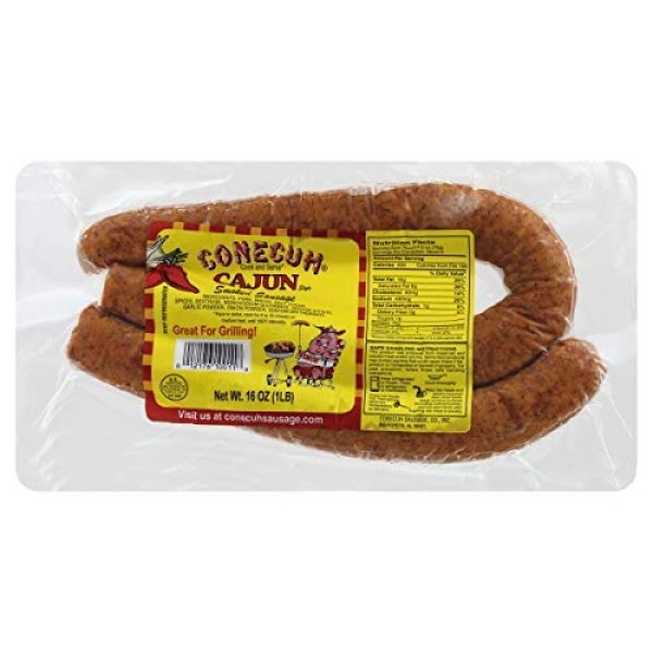 Conecuh Cajun Smoked Sausage 16 Oz 12 Pack