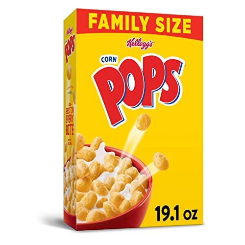 Kelloggs Corn Pops, Breakfast Cereal, Original, Excellent Sourc