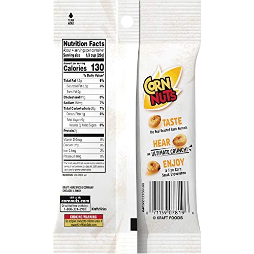 Corn Nuts Original Crunchy Corn Kernels 4 Oz Bags, Pack Of 12