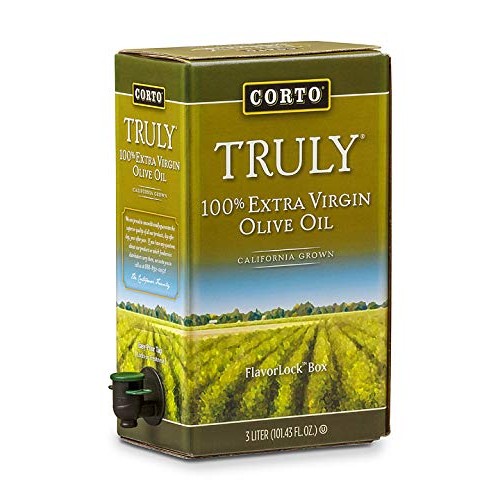 Corto Extra Virgin Olive Oil From California, 3 Liter Fresh Sea