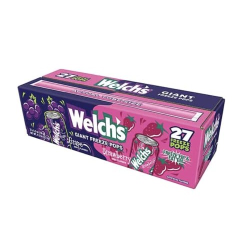 Welchs Soda Giant Freeze Pops, 5.5 Ounce Jumbo Ice Pops, Bulk V...