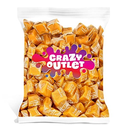 Crazyoutlet Caramel Candy Squares, Individually Wrapped, Bulk Pa