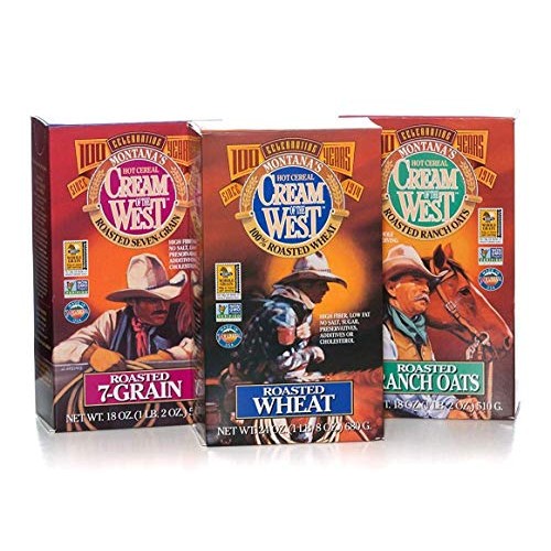 Cream Of The West All Natural 100% Whole-Grain Hot Cereal Variet