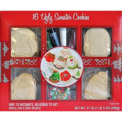 Create A Treat Ugly Sweater Cookie Kit Large Party Size - 16 Van