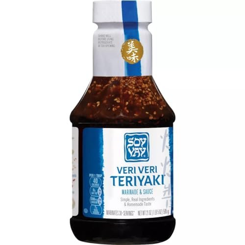 Soy Vay Marinade & Sauce- Simple, Veri Veri Teriyaki, 21oz Pack...